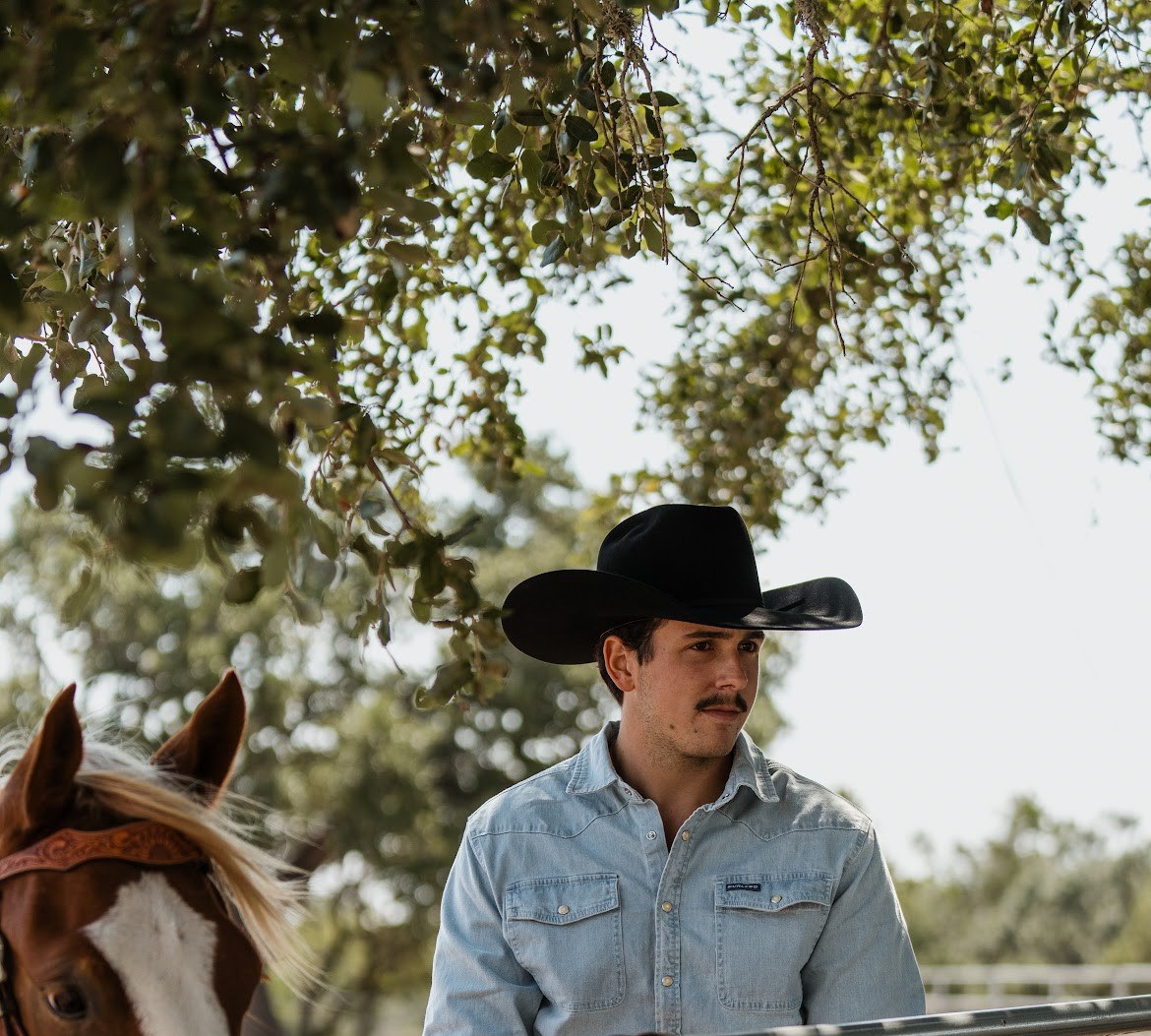 Coy Needham with his horse